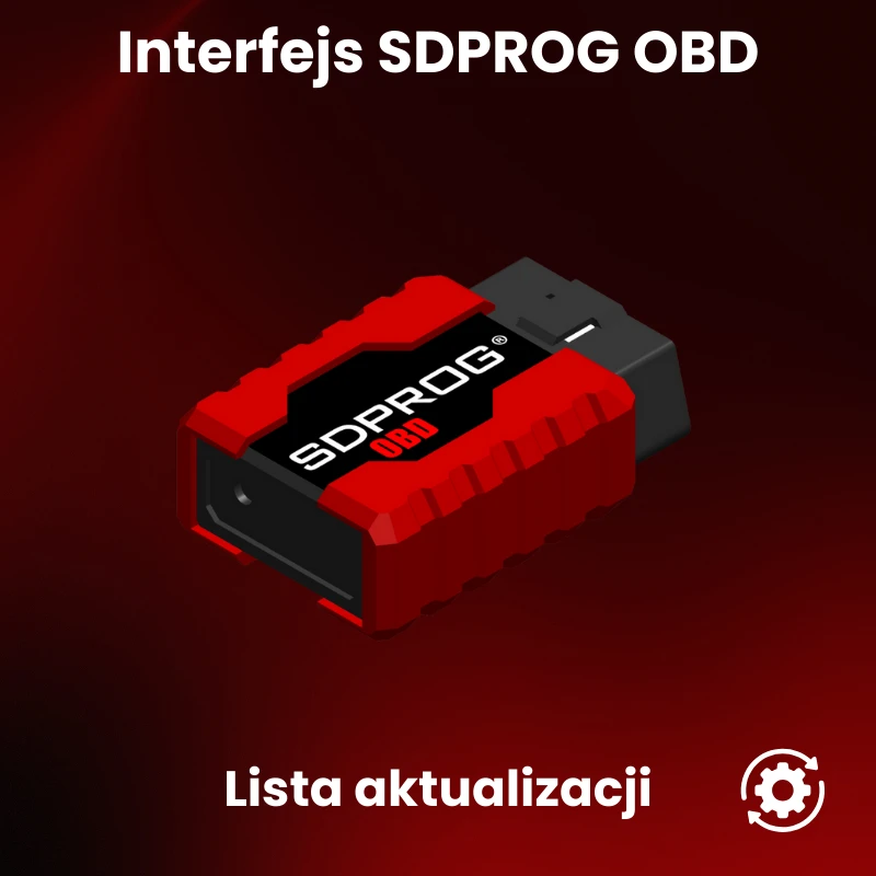 Lista aktualizacji interfejsu diagnostycznego SDPROG OBD